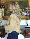 Lariat Fringe Leather Jacket For Rodeos-Horse Shows-Western Dances-Country Concerts-Equestrian Wear-Navajo Coat-Aztec Coat-Southwest Jacket
