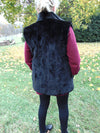 Reversible Black Mink Fur Vest - Ladies Luxury Outerwear