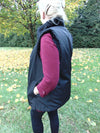 Reversible Black Mink Fur Vest - Ladies Luxury Outerwear