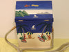 Timmy Woods Beach Cabana Cat Purse: Hand-Carved Acacia Wood, Signed 1998