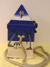 Timmy Woods Beach Cabana Cat Purse: Hand-Carved Acacia Wood, Signed 1998