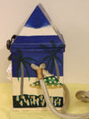 Timmy Woods Beach Cabana Cat Purse: Hand-Carved Acacia Wood, Signed 1998