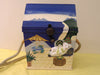 Timmy Woods Beach Cabana Cat Purse: Hand-Carved Acacia Wood, Signed 1998