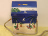 Timmy Woods Beach Cabana Cat Purse: Hand-Carved Acacia Wood, Signed 1998