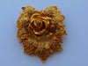 Elizabeth Taylor Passion Flower Brooch, Vintage KJL Brooch