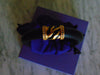 Elizabeth Taylor Zebra Stripe Bracelet: Rhinestone & Gold Accents