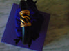 Elizabeth Taylor Zebra Stripe Bracelet: Rhinestone & Gold Accents
