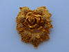Elizabeth Taylor Passion Flower Brooch, Vintage KJL Brooch