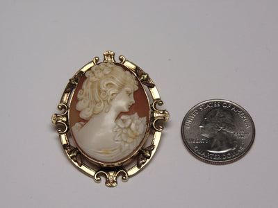 10Kt Gold Cameo Brooch to Pendant-Cameos-Gold Cameo-Cameo Gifts-Cameo Pendant-Cameo Necklace-Antique Cameo-Vintage Cameo-Cameo Lovers