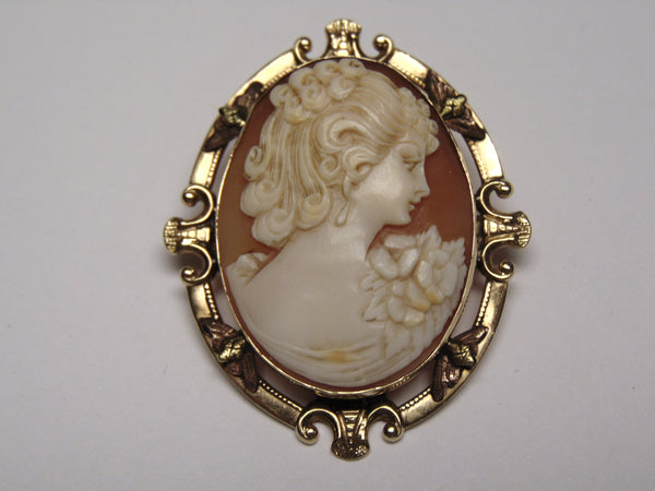 10Kt Gold Cameo Brooch to Pendant-Cameos-Gold Cameo-Cameo Gifts-Cameo Pendant-Cameo Necklace-Antique Cameo-Vintage Cameo-Cameo Lovers