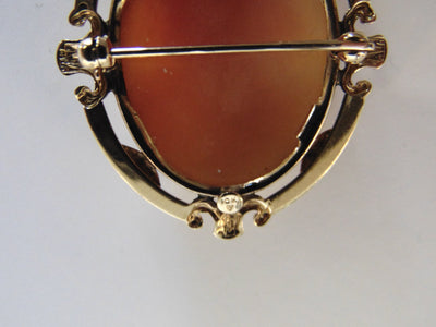10Kt Gold Cameo Brooch to Pendant-Cameos-Gold Cameo-Cameo Gifts-Cameo Pendant-Cameo Necklace-Antique Cameo-Vintage Cameo-Cameo Lovers