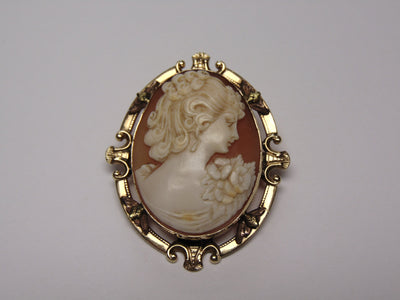 10Kt Gold Cameo Brooch to Pendant-Cameos-Gold Cameo-Cameo Gifts-Cameo Pendant-Cameo Necklace-Antique Cameo-Vintage Cameo-Cameo Lovers