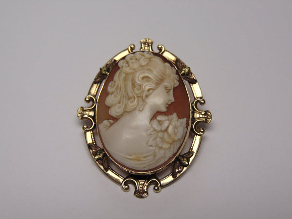 10Kt Gold Cameo Brooch to Pendant-Cameos-Gold Cameo-Cameo Gifts-Cameo Pendant-Cameo Necklace-Antique Cameo-Vintage Cameo-Cameo Lovers