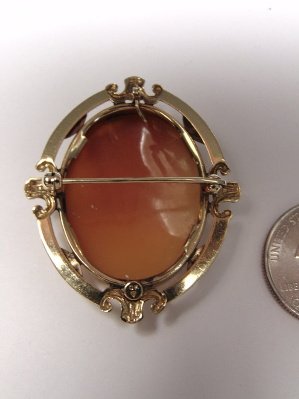 10Kt Gold Cameo Brooch to Pendant-Cameos-Gold Cameo-Cameo Gifts-Cameo Pendant-Cameo Necklace-Antique Cameo-Vintage Cameo-Cameo Lovers