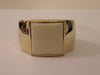 S.M.Kent 1977 Kent Collection Faux Ivory Center On This Gold Tone Cuff Bracelet