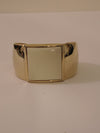 S.M.Kent 1977 Kent Collection Faux Ivory Center On This Gold Tone Cuff Bracelet