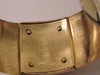S.M.Kent 1977 Kent Collection Faux Ivory Center On This Gold Tone Cuff Bracelet