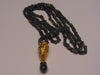 Jose Barrera Quartz Necklace Earring Set: Gold Scroll Clip Ons