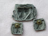 Vintage JJ Pewter Leopard Brooch and Earrings Set