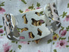 Vintage Crystal Kitty Cat Cuff Bracelet - 1990s Silver Tone