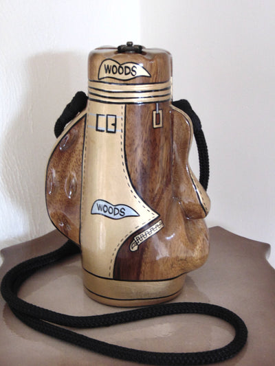 Timmy Woods Signed Golf Bag Purse - Collectible Novelty Bag