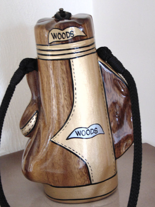 Timmy Woods Signed Golf Bag Purse - Collectible Novelty Bag