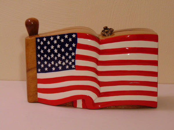 Timmy Woods USA Flag Purse – Wearable Art, Beverly Hills Designer