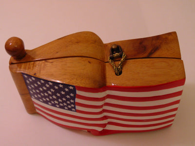Timmy Woods USA Flag Purse – Wearable Art, Beverly Hills Designer