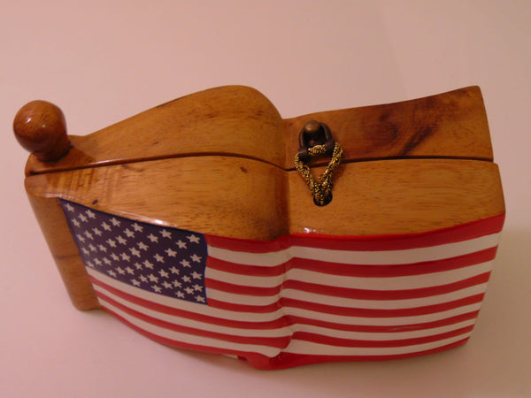 Timmy Woods USA Flag Purse – Wearable Art, Beverly Hills Designer