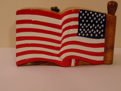 Timmy Woods USA Flag Purse – Wearable Art, Beverly Hills Designer