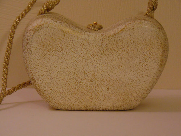 Timmy Woods Butterfly Purse, Pink & Gold Wooden Crossbody