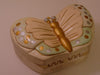 Timmy Woods Butterfly Purse, Pink & Gold Wooden Crossbody