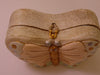 Timmy Woods Butterfly Purse, Pink & Gold Wooden Crossbody