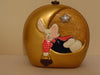 Timmy Woods Rabbit on Moon Wooden Crossbody Purse - Retired