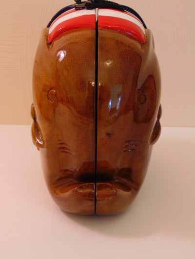 Timmy Woods Elephant Purse: Patriotic Wood Statement Bag