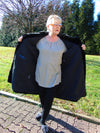 Vintage Sheared Ranch Mink Coat - Black Fur Stroller Size 12