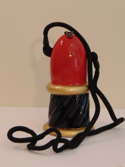 Rare Timmy Woods Lipstick Purse: Vintage Novelty Bag