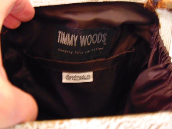 Vintage Timmy Woods Wooden Fish Purse - Rare Retired Design