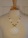 Seashell Necklace For Cruises-Resort Wear-Beach Or Island Vacations-Lilly Pulitzer Fashion-Summer Weddings-Pool Parties-Dinners-Patio Partys