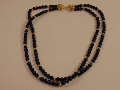 Vintage KJL Necklace and Ram Earrings Set: Avon Gold Tone Jewelry