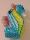 Timmy Woods Pastel Seahorse Wooden Purse with Swarovski Crystals