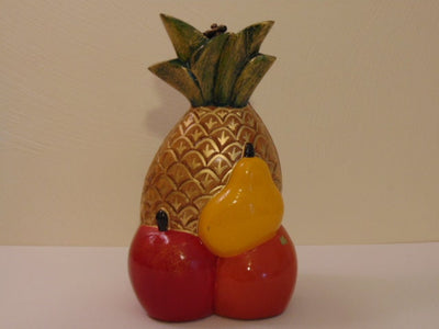 Retired Timmy Woods Pineapple Purse: Hand Carved Tropical Bag