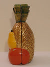 Retired Timmy Woods Pineapple Purse: Hand Carved Tropical Bag
