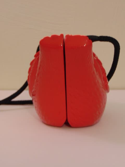 Retired Timmy Woods Cardinal Purse: Hand Carved Acacia Wood Sculpture