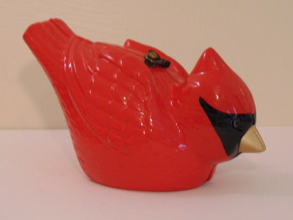 Retired Timmy Woods Cardinal Purse: Hand Carved Acacia Wood Sculpture