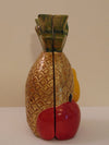 Retired Timmy Woods Pineapple Purse: Hand Carved Tropical Bag