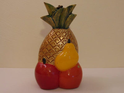 Retired Timmy Woods Pineapple Purse: Hand Carved Tropical Bag