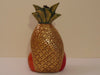 Retired Timmy Woods Pineapple Purse: Hand Carved Tropical Bag
