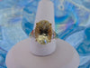 10KT Yellow Gold Lemon Quartz Ring - 5.50 Carat Oval Solitaire - Size 6 3/4