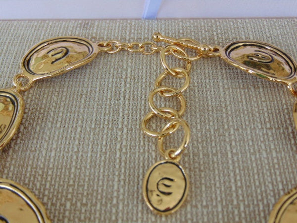Vintage KJL Elizabeth Taylor Gold Coast Coin Necklace